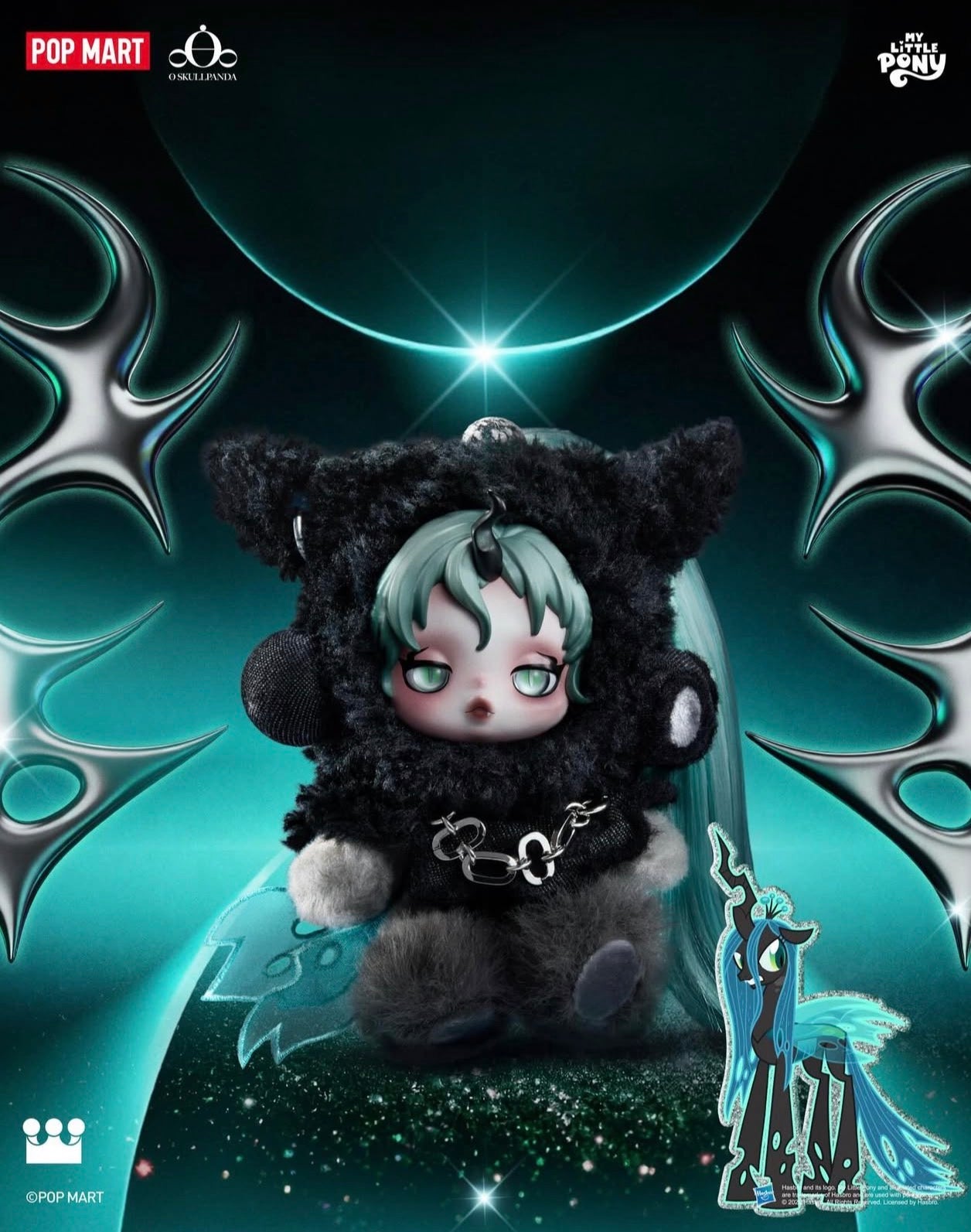 POP Mart: SKULLPANDA × My Little Pony Series Plush Doll Pendant Blind Box