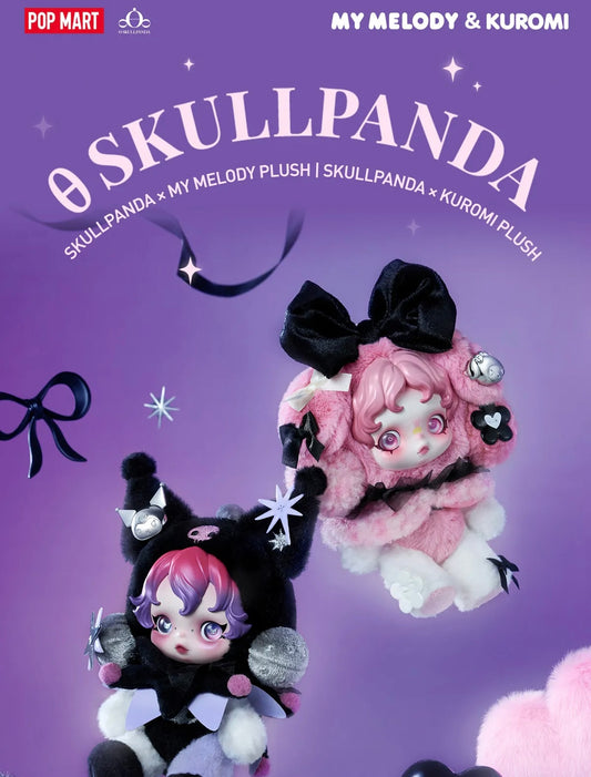 POP MART SKULLPANDA × KUROMI & MY MELODY Plush