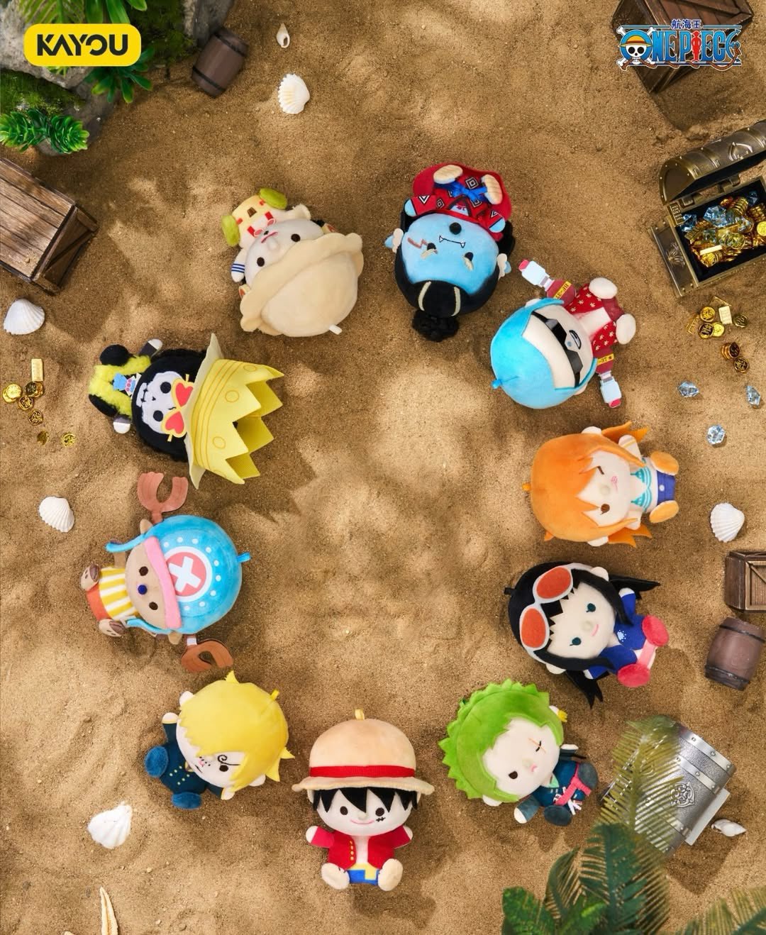 Straw Hat Pirates Finger Puppets & Plush Charms Blind Box