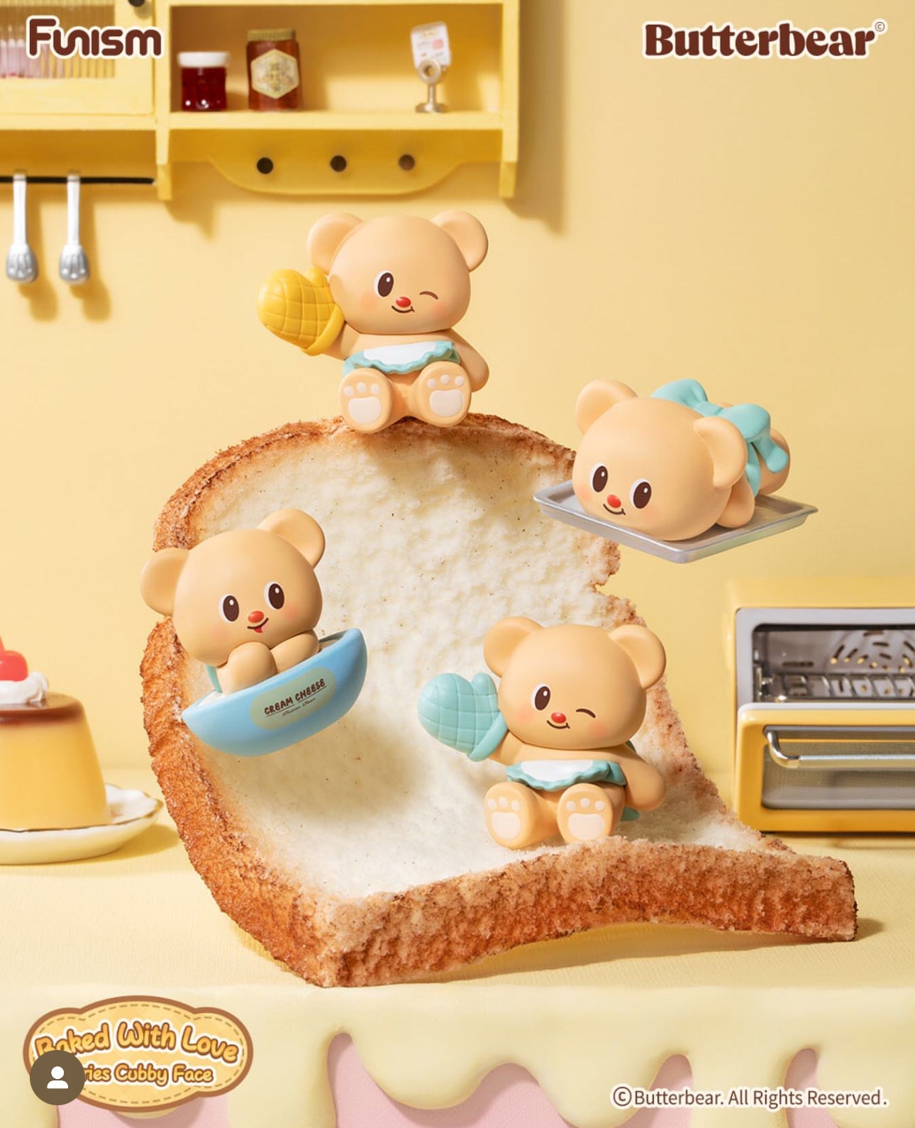 Butter bear: Chubby Face Blind Box (1 Random)