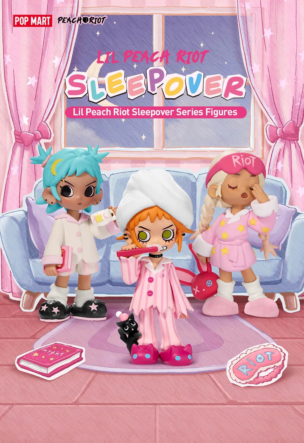 Lil peach riot pop mart: sleepover blind box
