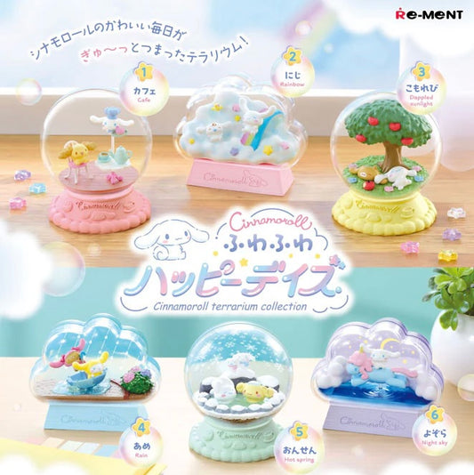 Re-ment Cinnamoroll Terrarium Collection Fluffy Happy Days