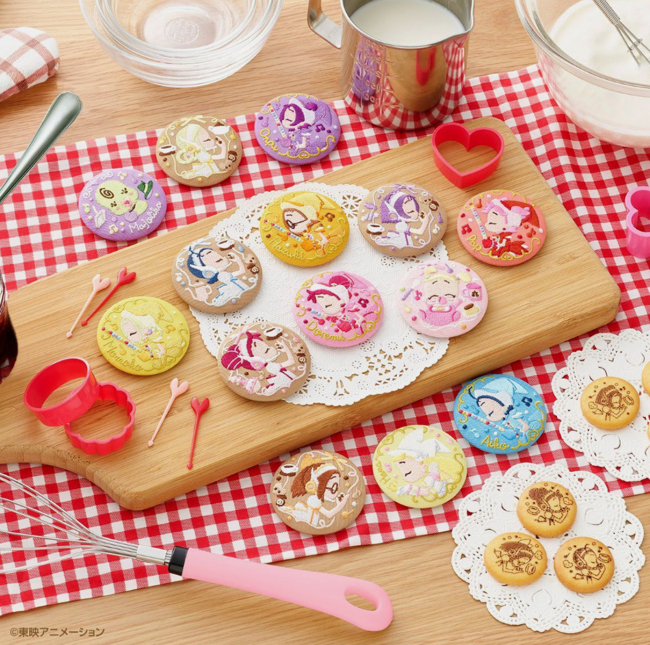 Ojamajo Doremi Embroidered Badge with Biscuits (1 Random)