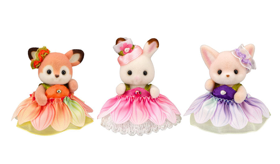 Sylvanian Families Baby Trio - Blossom Dresses