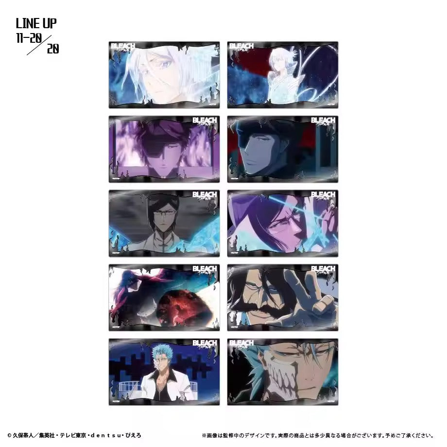 BLEACH: Thousand-Year Blood War Clear Card Collection featuring 20 different clear cards
