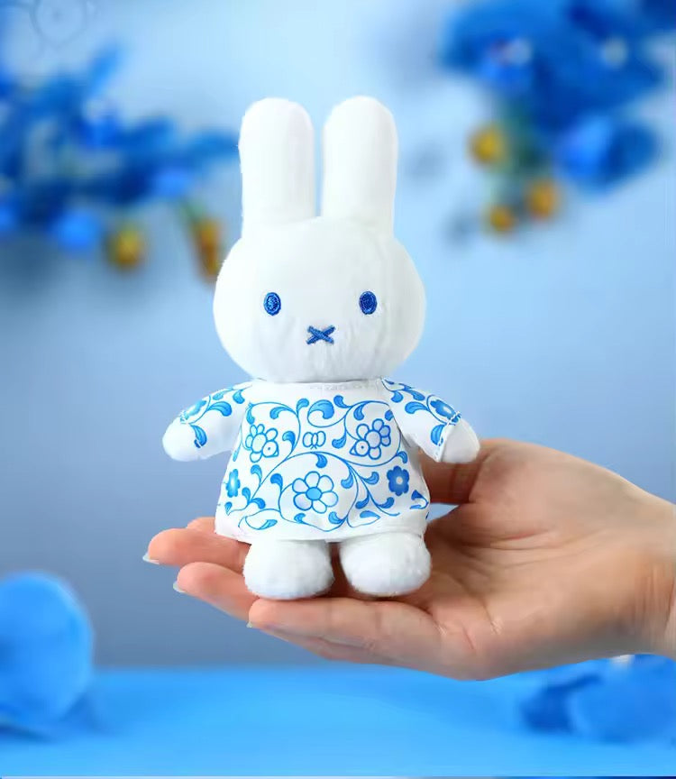 VIPO x Miffy Blue and White Porcelain Plush Keychain