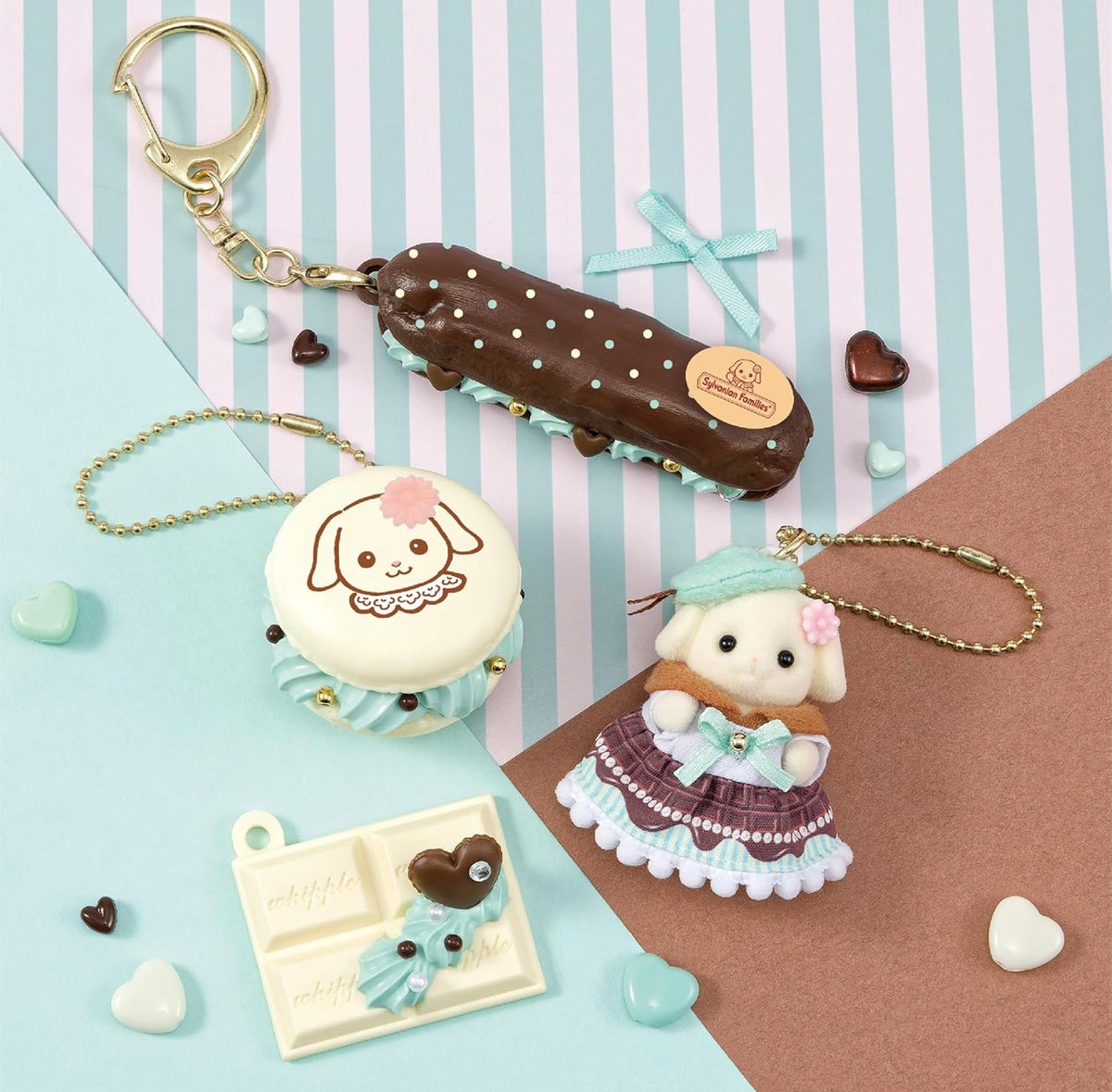 Whipple Sylvanian Families Whip Keychain Kit (Chocolate-Mint)