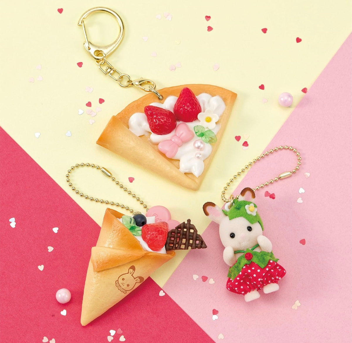 Whipple Epoch Sylvanian Family Strawberry Whip Keychain Kit