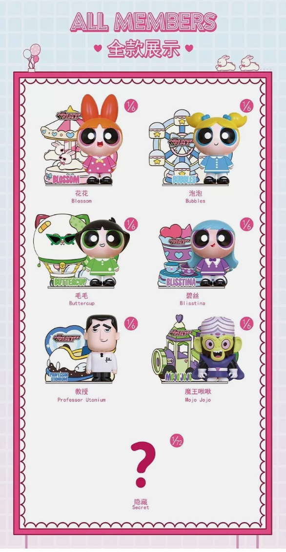 Power Puff Girls Fantasy Park Blind Box