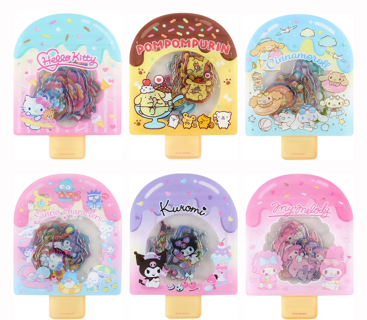 Sanrio Ice Cream Sticker Set