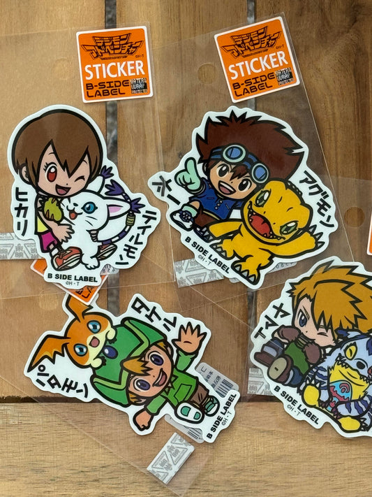 Digimon Stickers By B-side Label